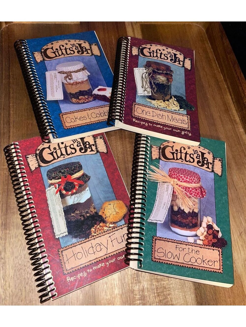 Set of 4 Gifts in a Jar Recipe Cookbooks Vintage 2002- Unused